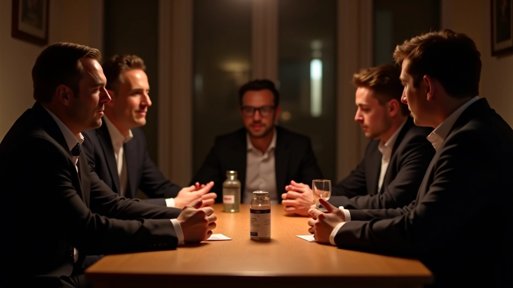 Corporate team playing mafia game